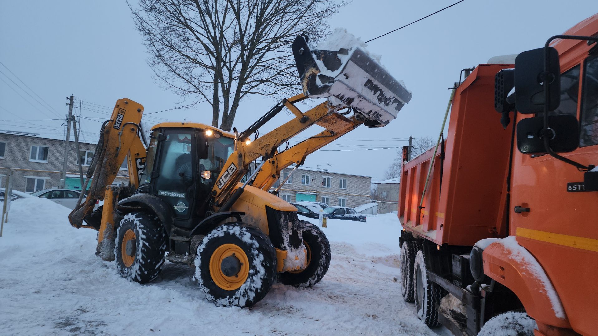 благоустройство, уборка снега, коммунальная техника, коммунальщики, руза, рузский городской округ, московская область,