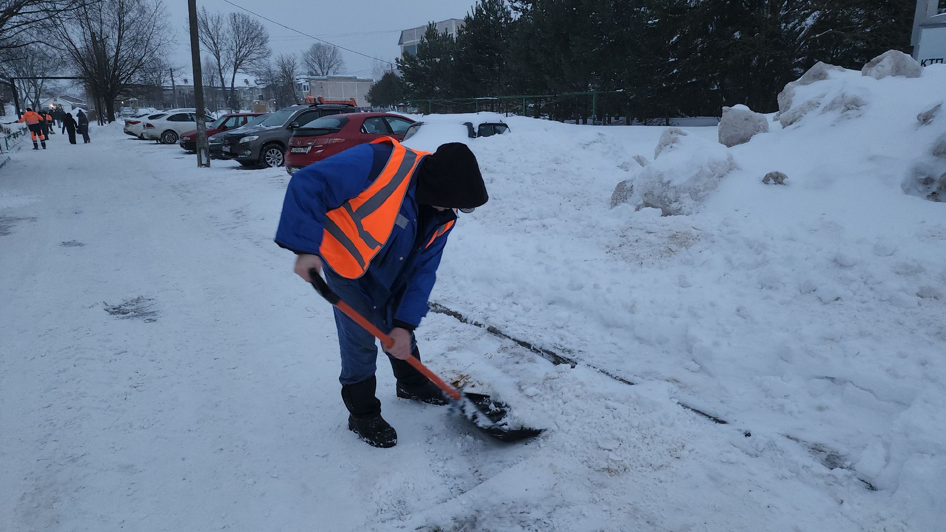благоустройство, уборка снега, коммунальная техника, коммунальщики, руза, рузский городской округ, московская область,