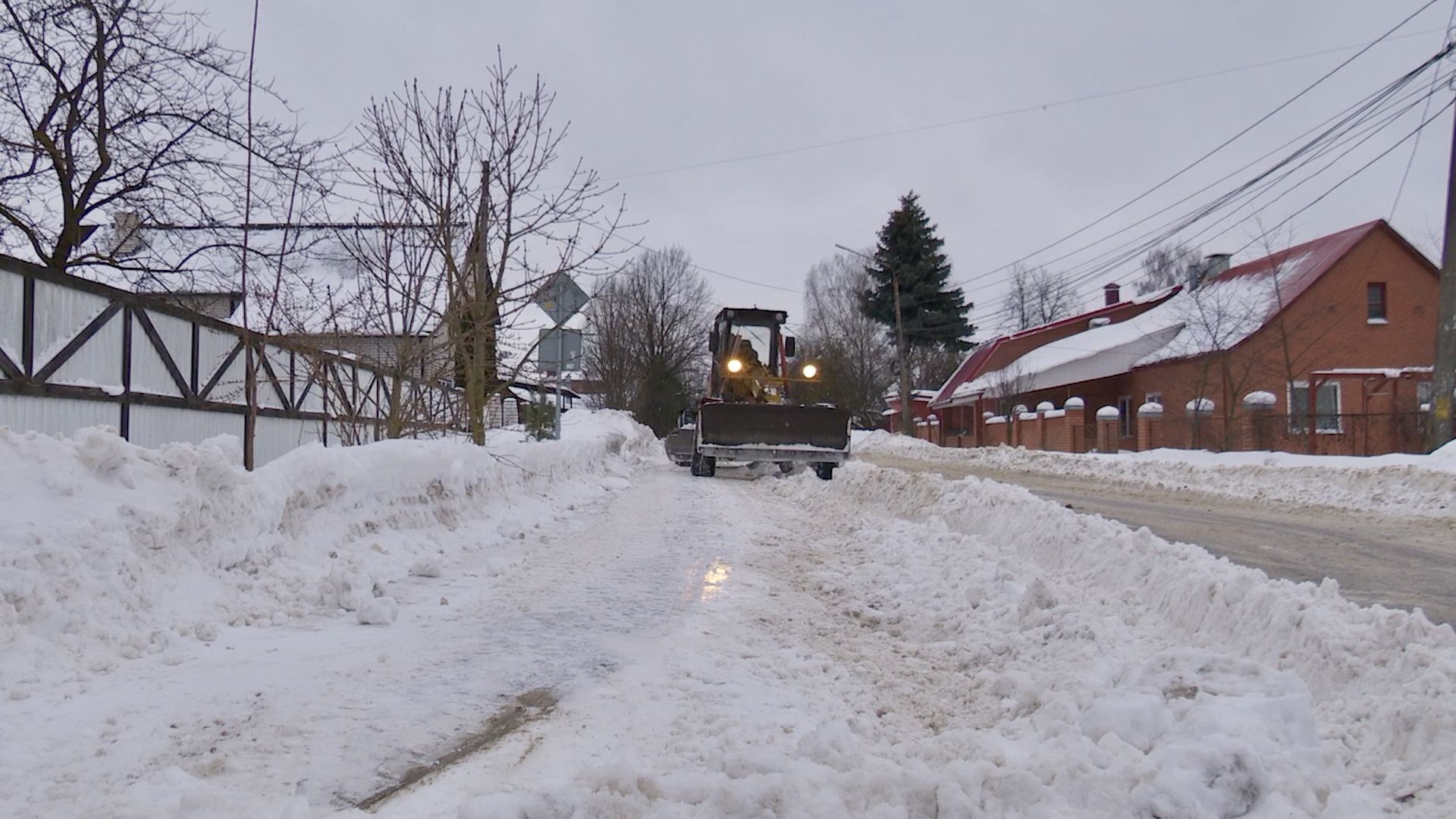 Клин, общество, зима, уборка дворов, ЖКХ,