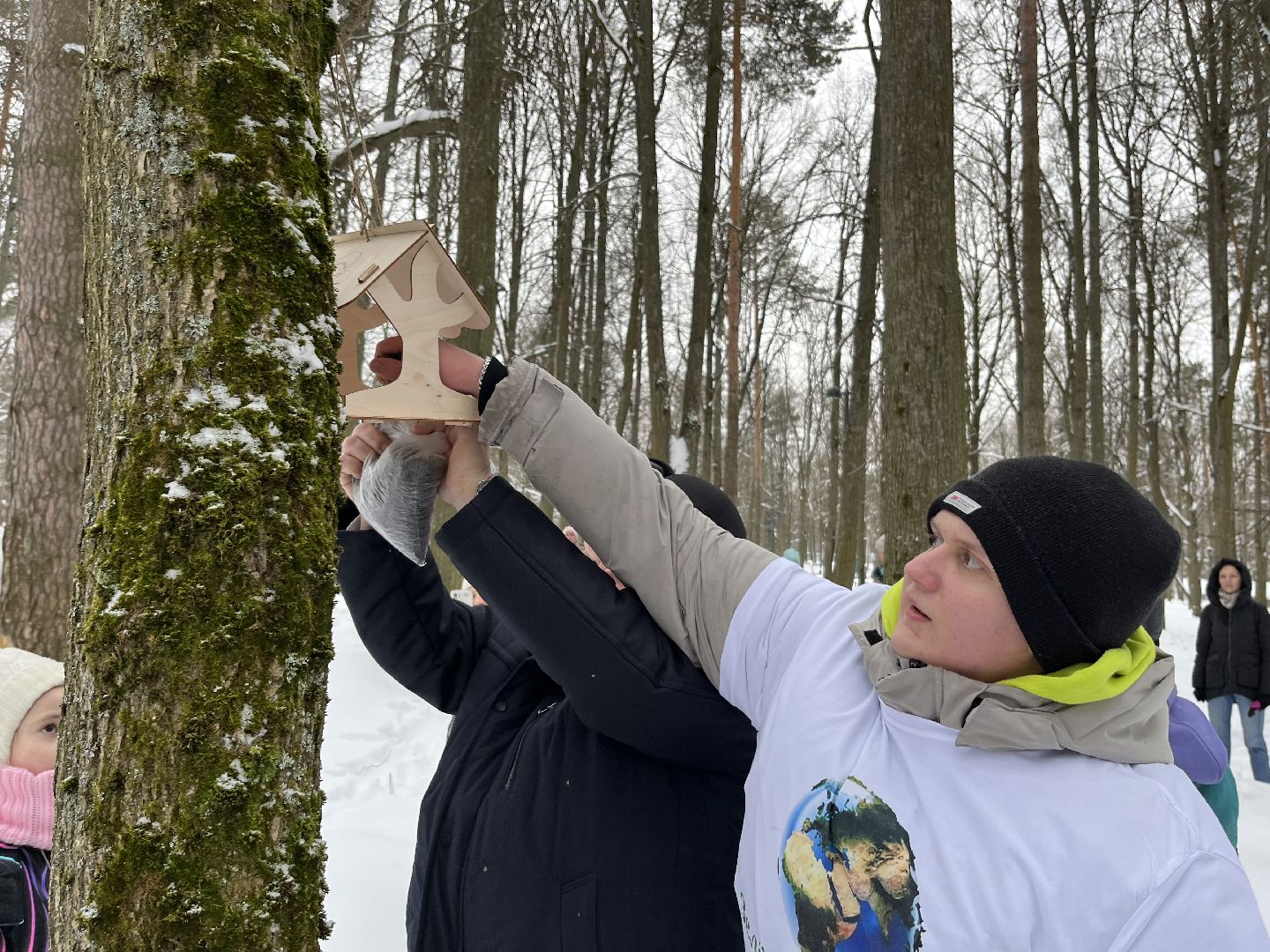 наро-фоминск, покормите птиц зимой, Юннаты, экологическая акция,наро-фоминский городской округ,