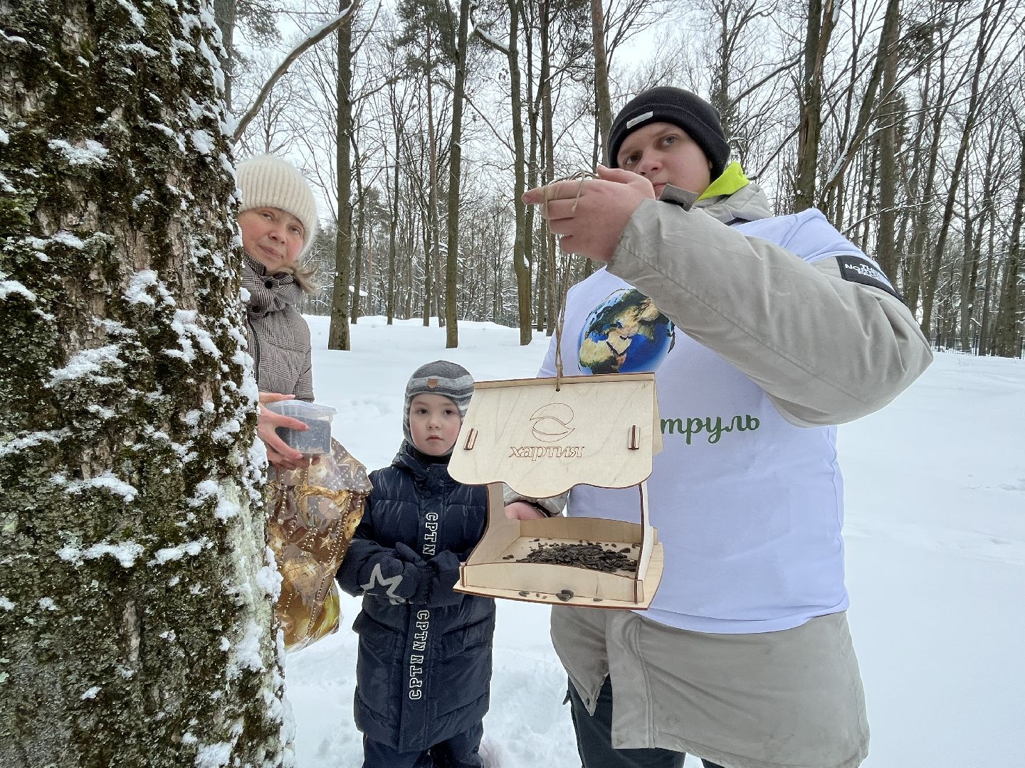 наро-фоминск, покормите птиц зимой, Юннаты, экологическая акция,наро-фоминский городской округ,