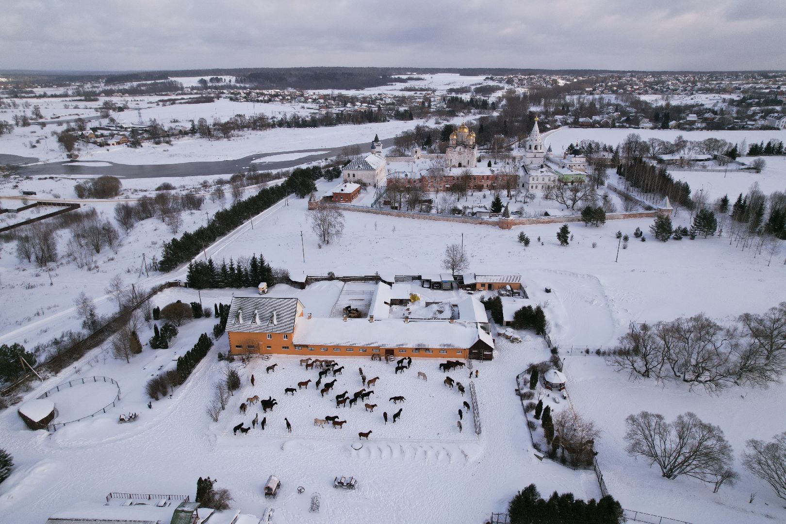 видео с коптера, можайск, туризм,