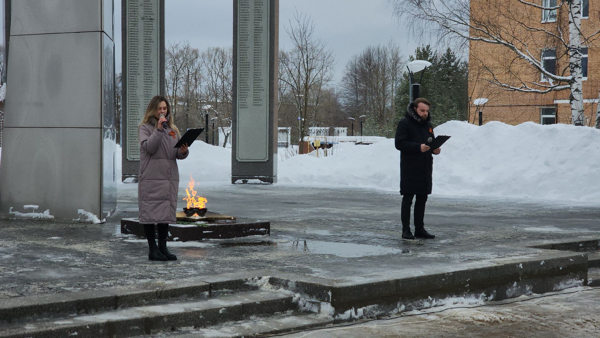 шатура, рошаль, блокада ленинграда, пайка хлеба, митинг, память,