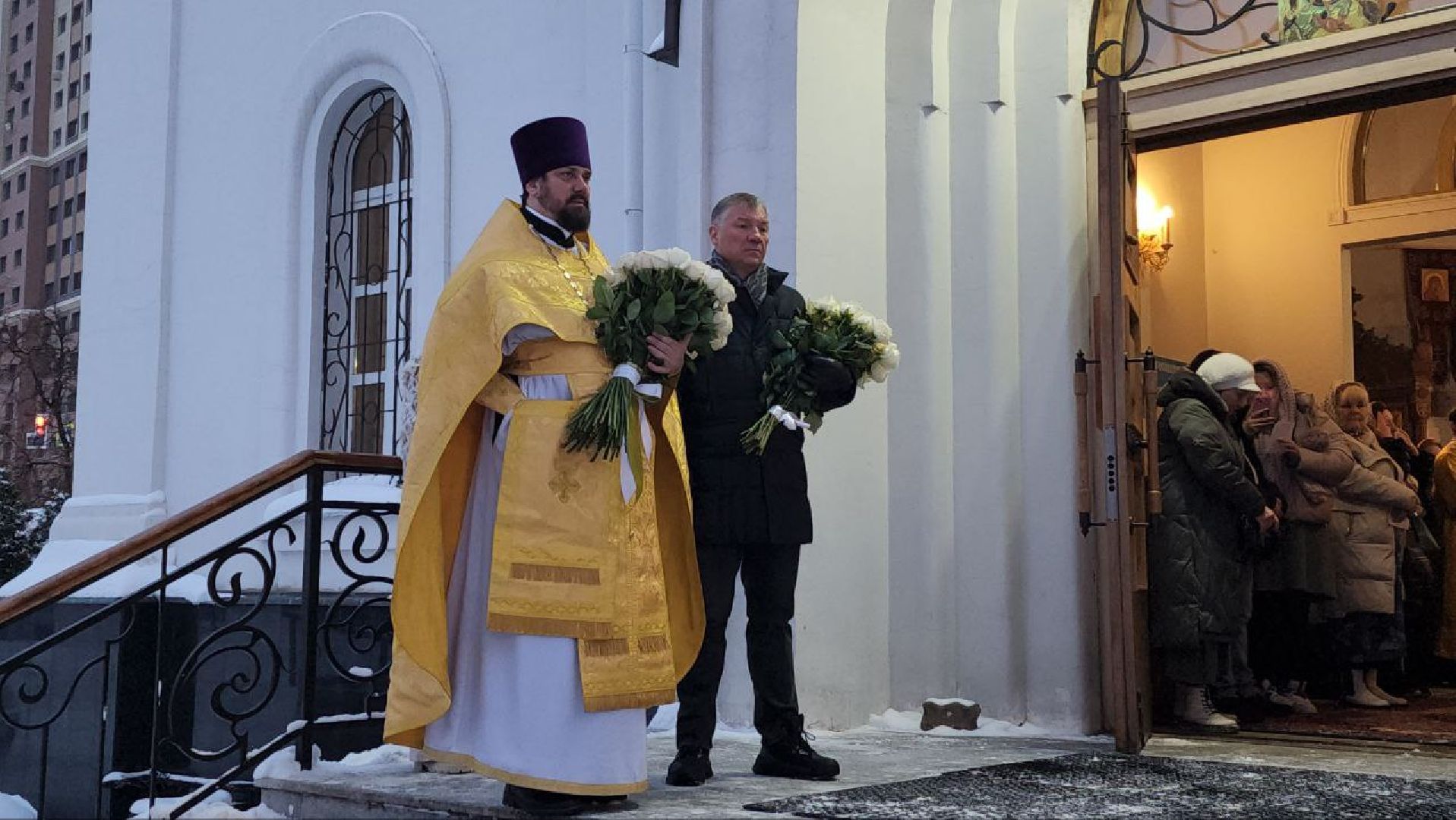 митрополит Крутицкий и Коломенский, Павел, храм Преображения, литургия, архиерей, Феодотьевская икона Божией Матери, аубакиров, Денисов,