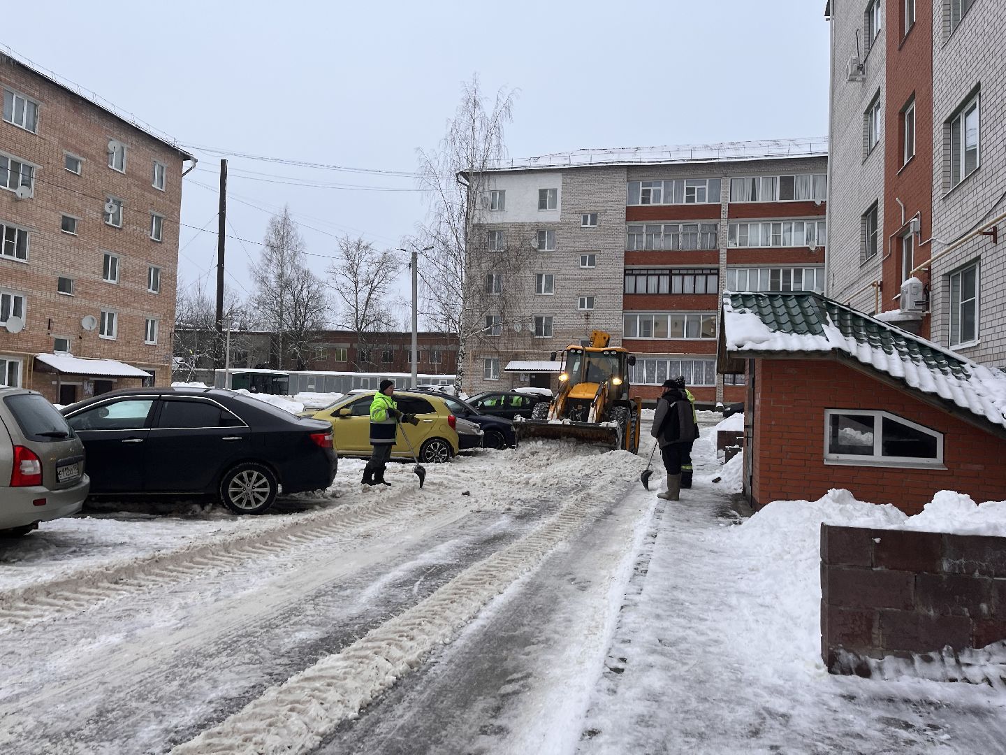 Шаховская, снег, расчистка снега, комунальная техника,