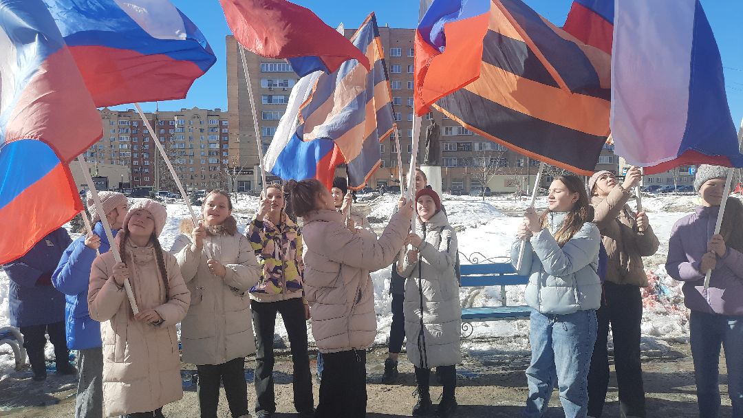 флешмоб, Шатура, библиотека, воссоединение с Крымом