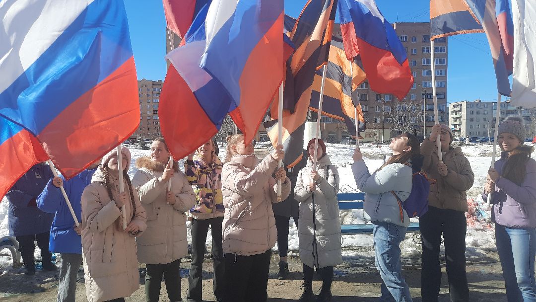 флешмоб, Шатура, библиотека, воссоединение с Крымом