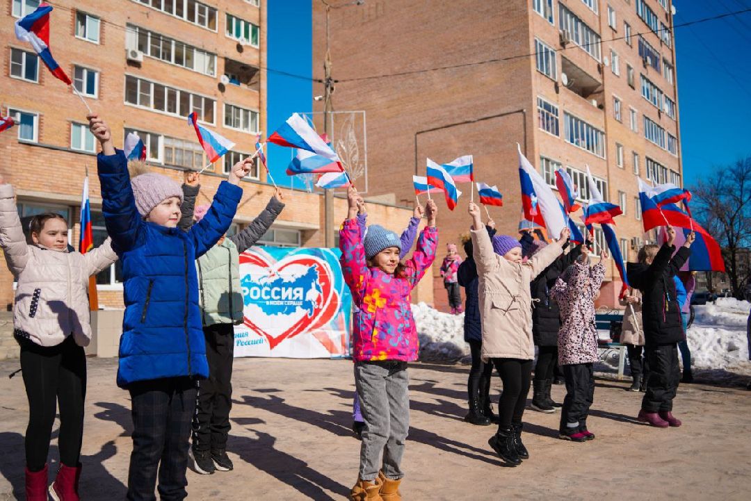 флешмоб, Шатура, библиотека, воссоединение с Крымом