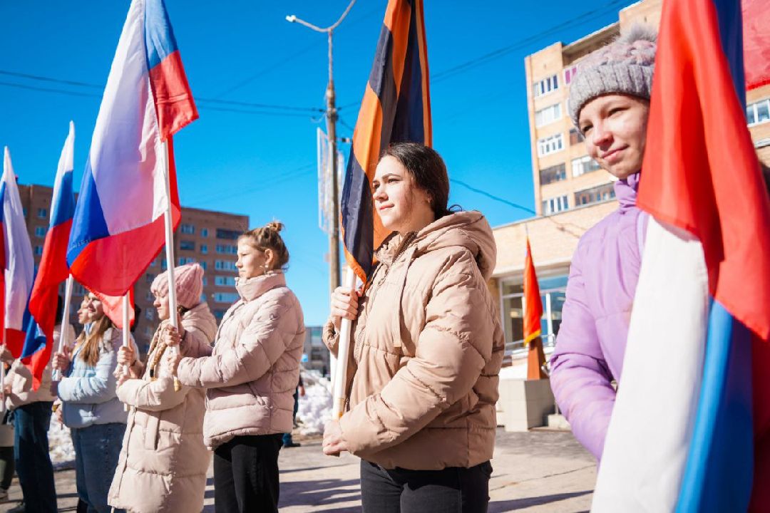 флешмоб, Шатура, библиотека, воссоединение с Крымом