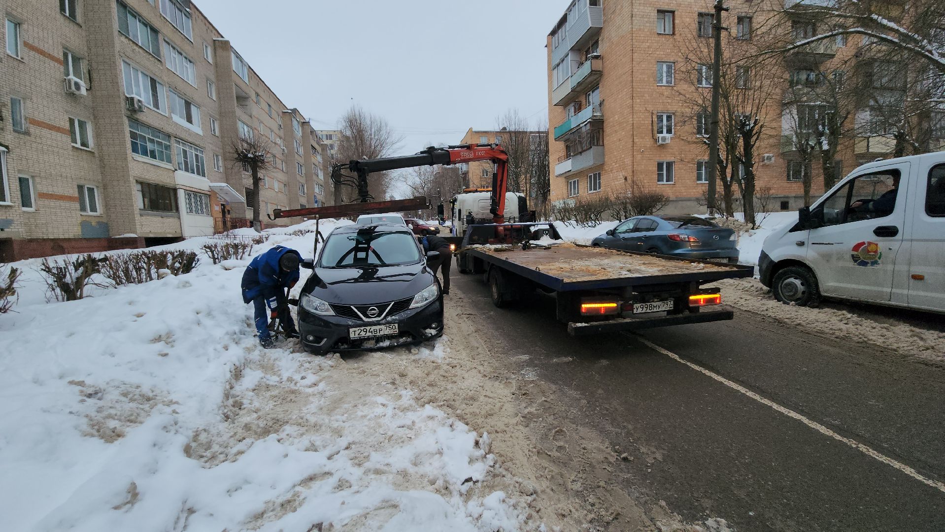 серпухов, снег, гибдд, эвакуация автомобилей, комбинат благоустройства,