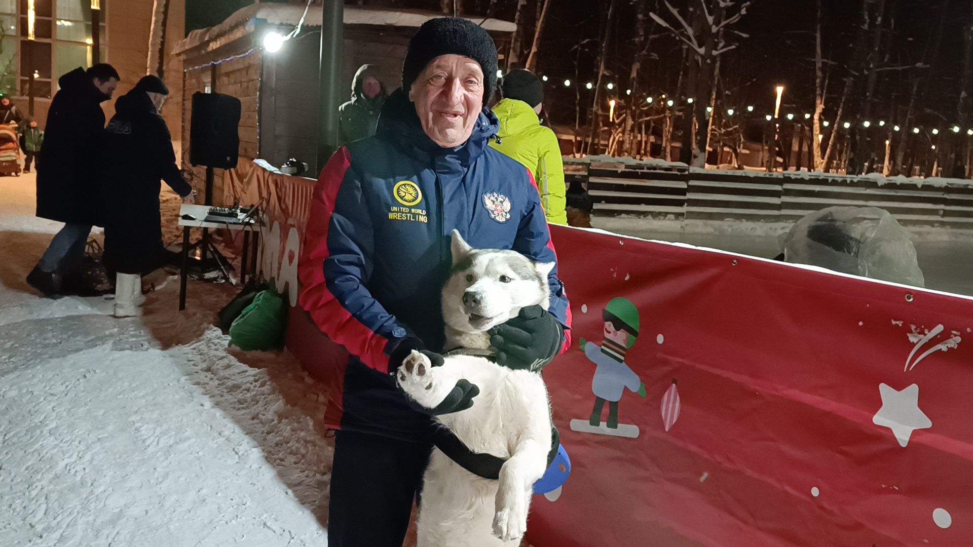 каток, лобня, парк, зима,