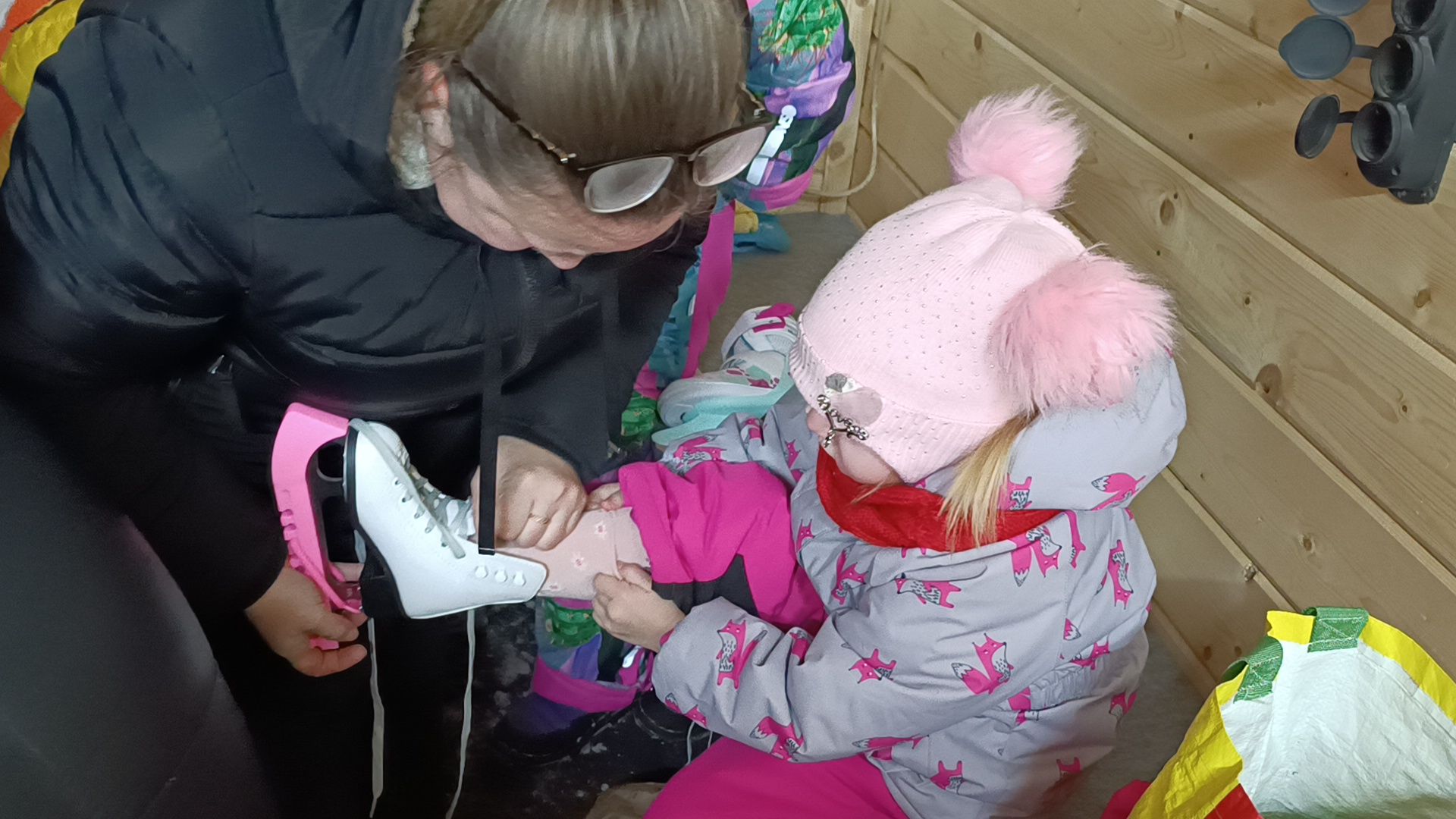 каток, лобня, парк, зима,