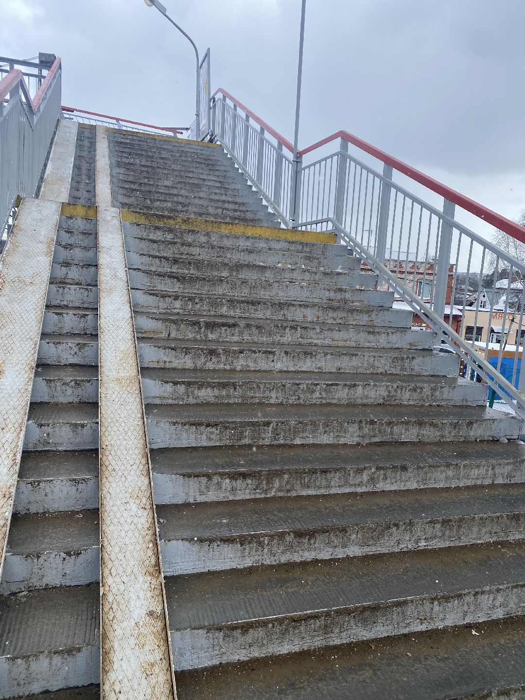 Голицыно, ремонт пешеходного моста, железнодорожная станция, Добродел