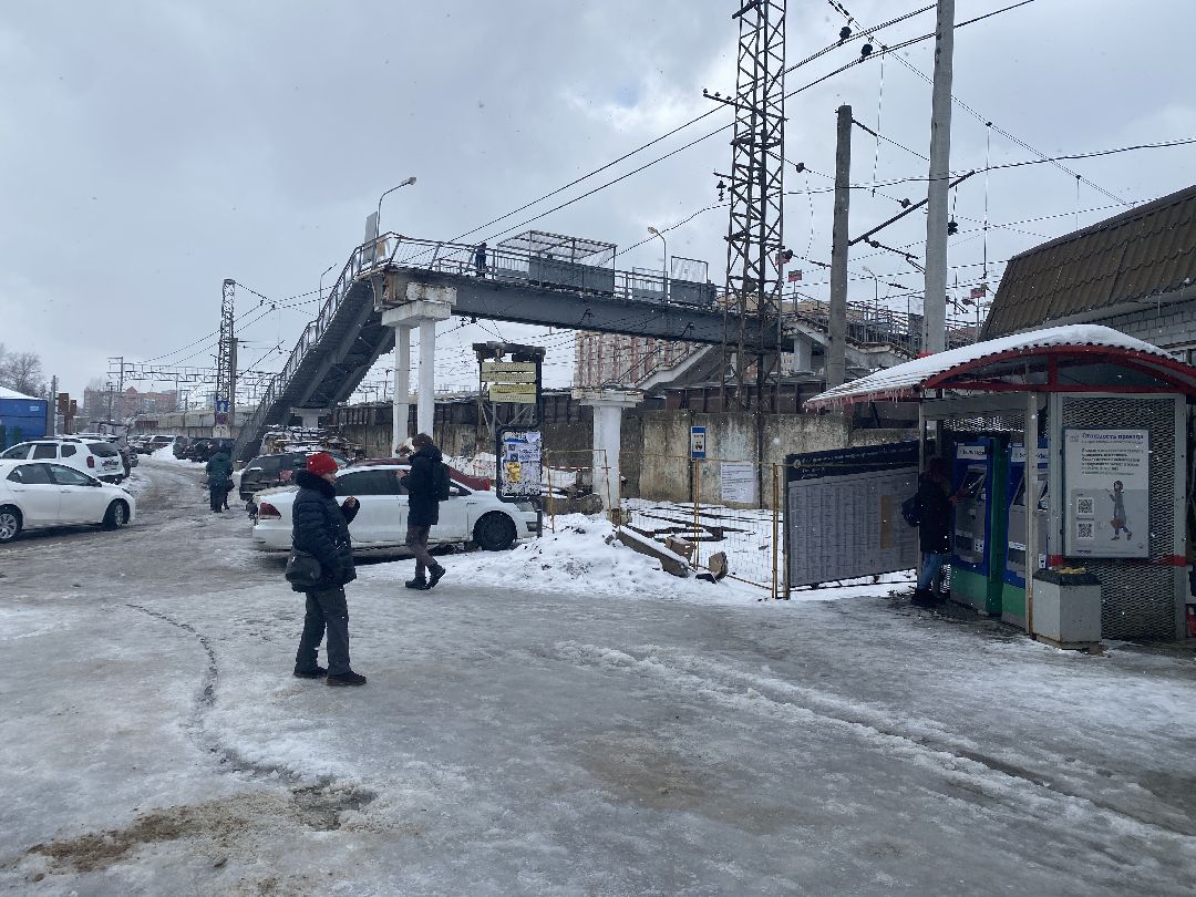 Голицыно, ремонт пешеходного моста, железнодорожная станция, Добродел