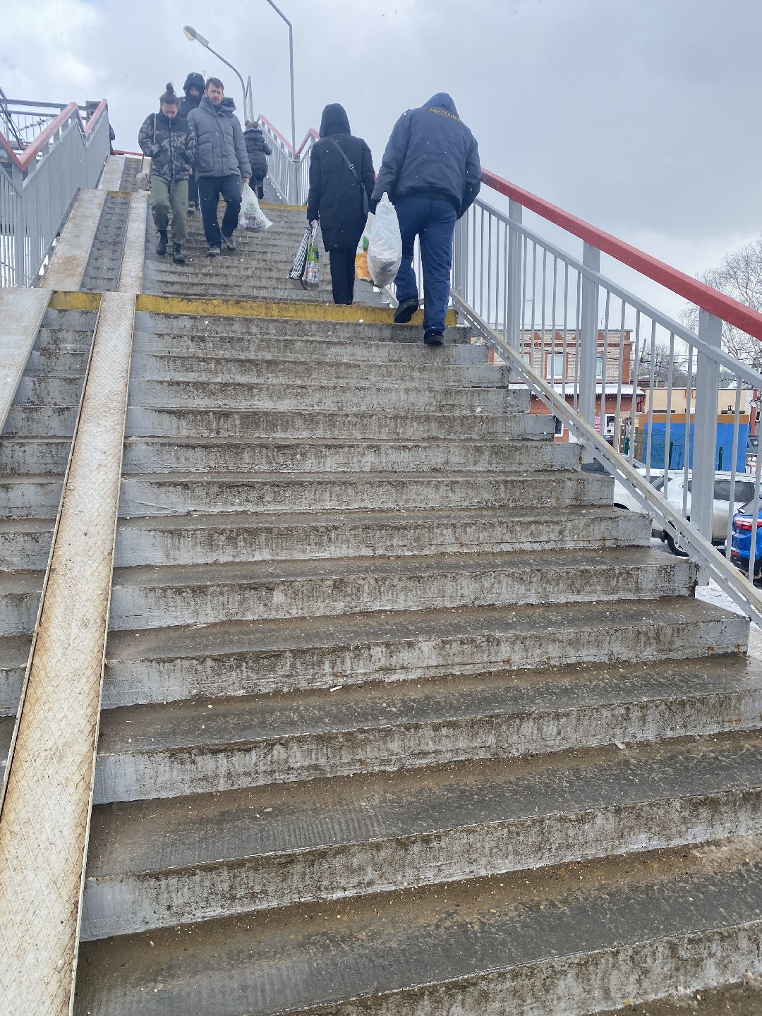 Голицыно, ремонт пешеходного моста, железнодорожная станция, Добродел