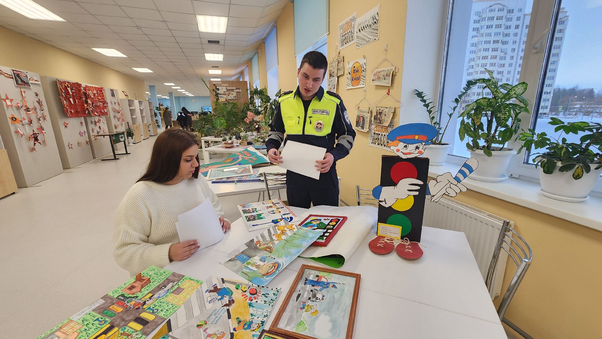 Солнечногорск, общество, рисунки, ГАИ, Безопасное движение,