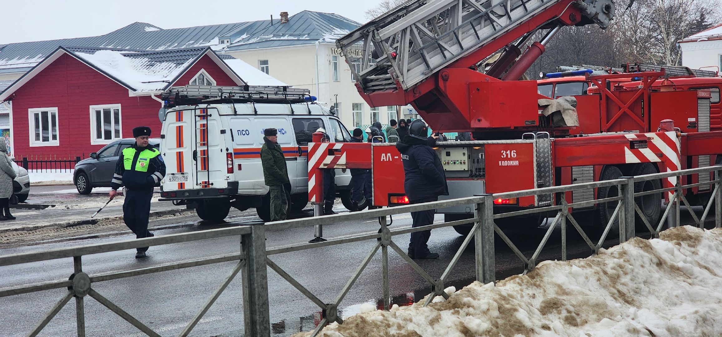 Коломна, пожар, историческое здание,