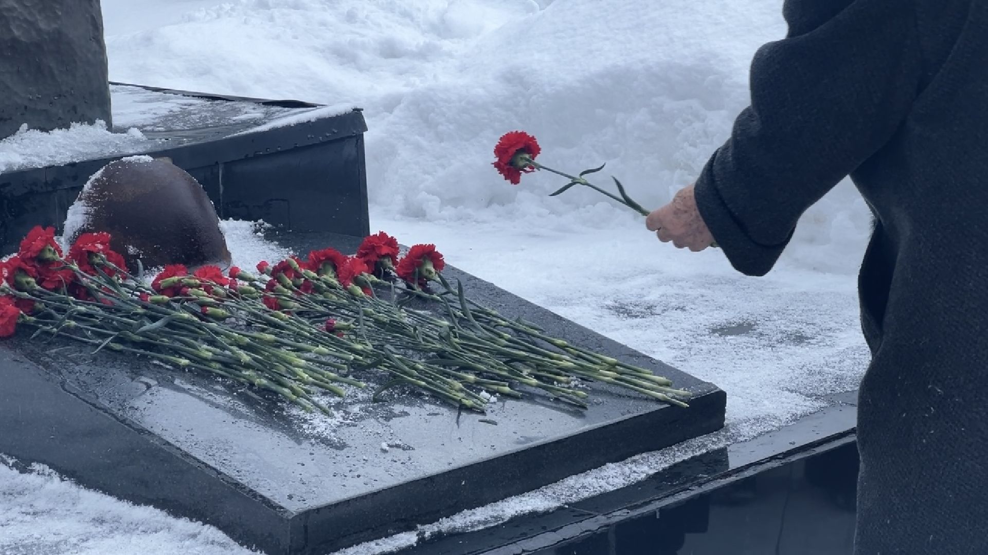 химки, памятник, возложение цветов, сталинградская битва, акция памяти, общество,