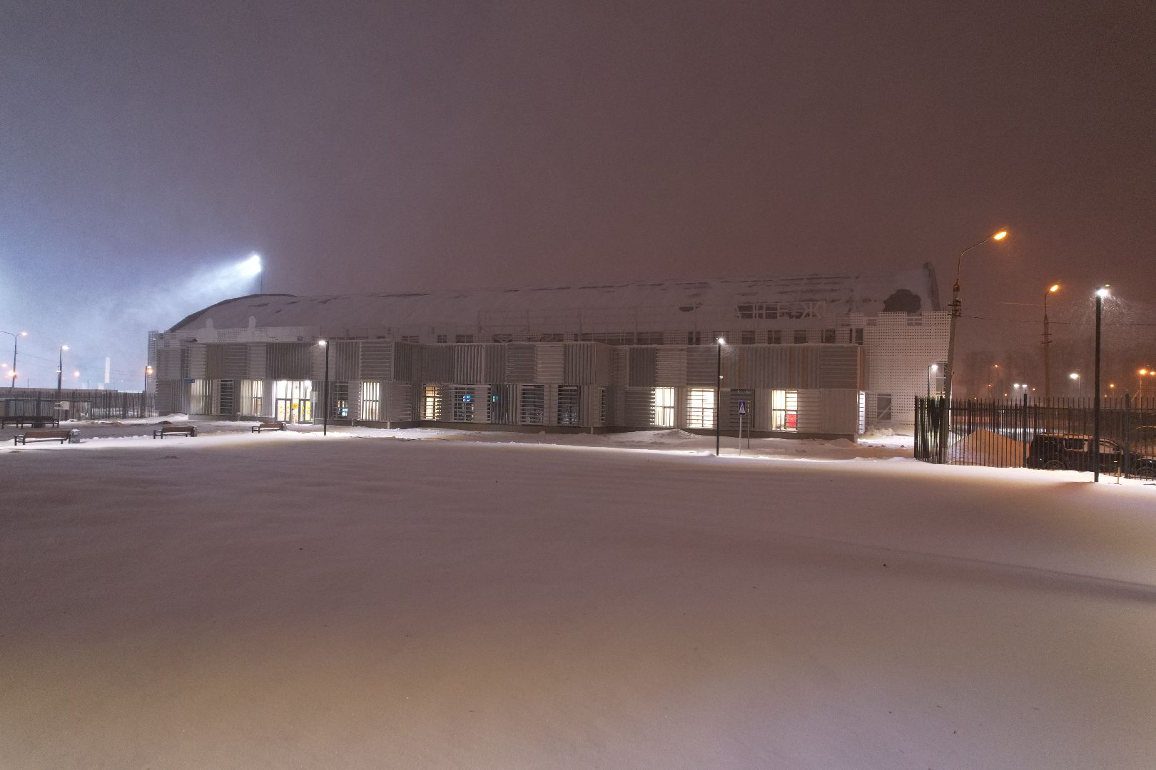 видео с коптера, Домодедово, фунбол, манеж,