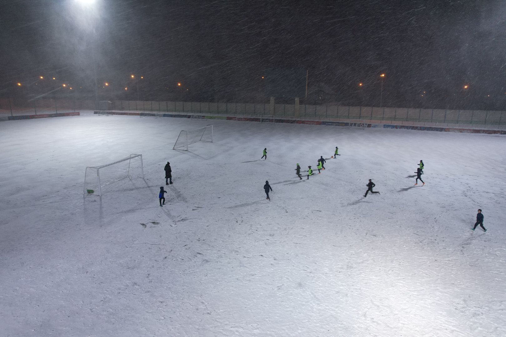 видео с коптера, Домодедово, фунбол, манеж,