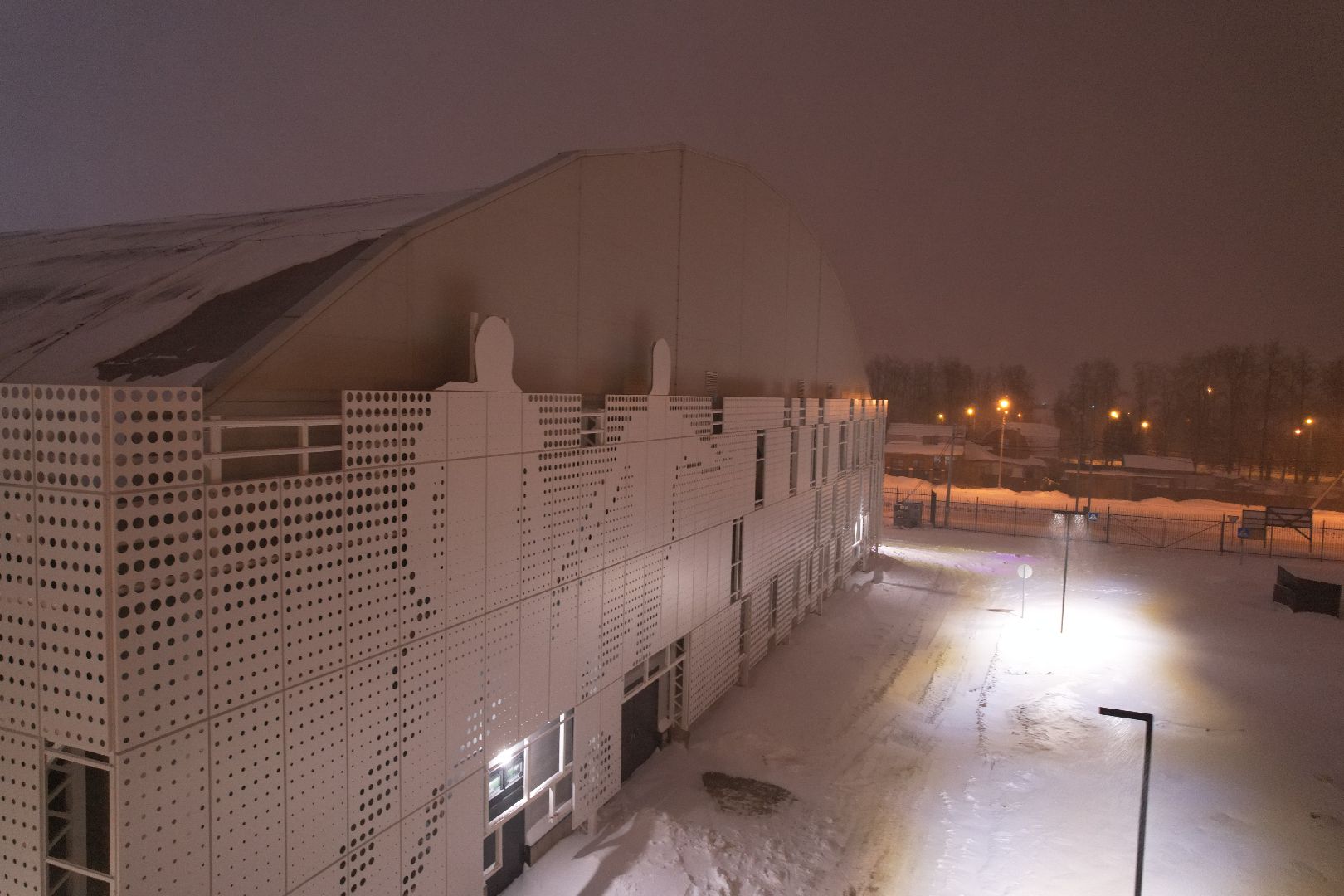 видео с коптера, Домодедово, фунбол, манеж,