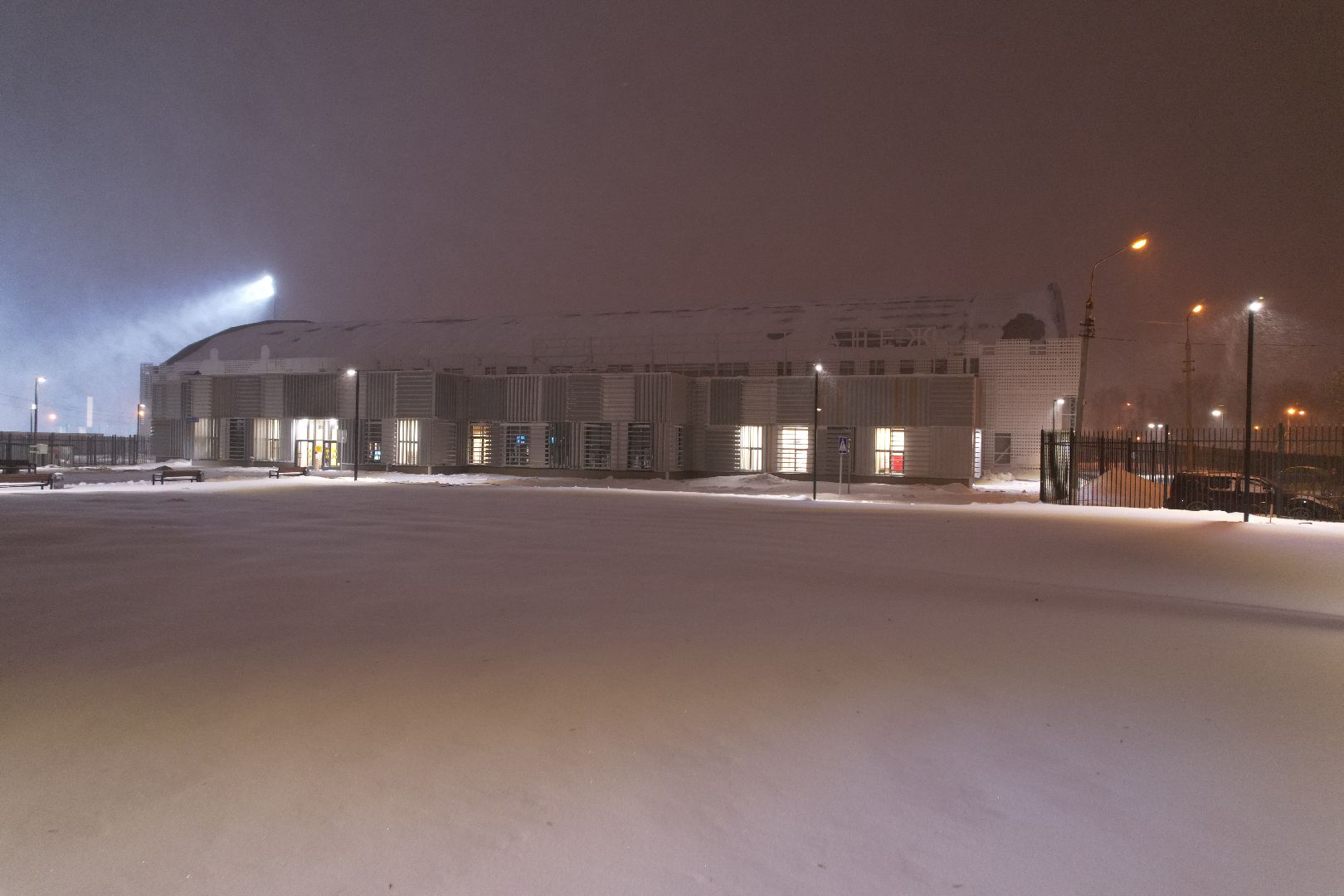 видео с коптера, Домодедово, фунбол, манеж,