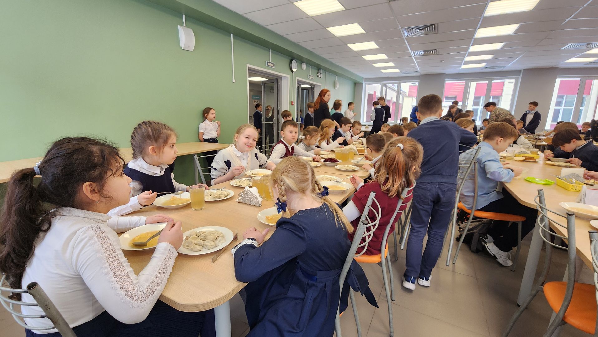 питание в школе, пищеблок, протвино, лицей, дети,