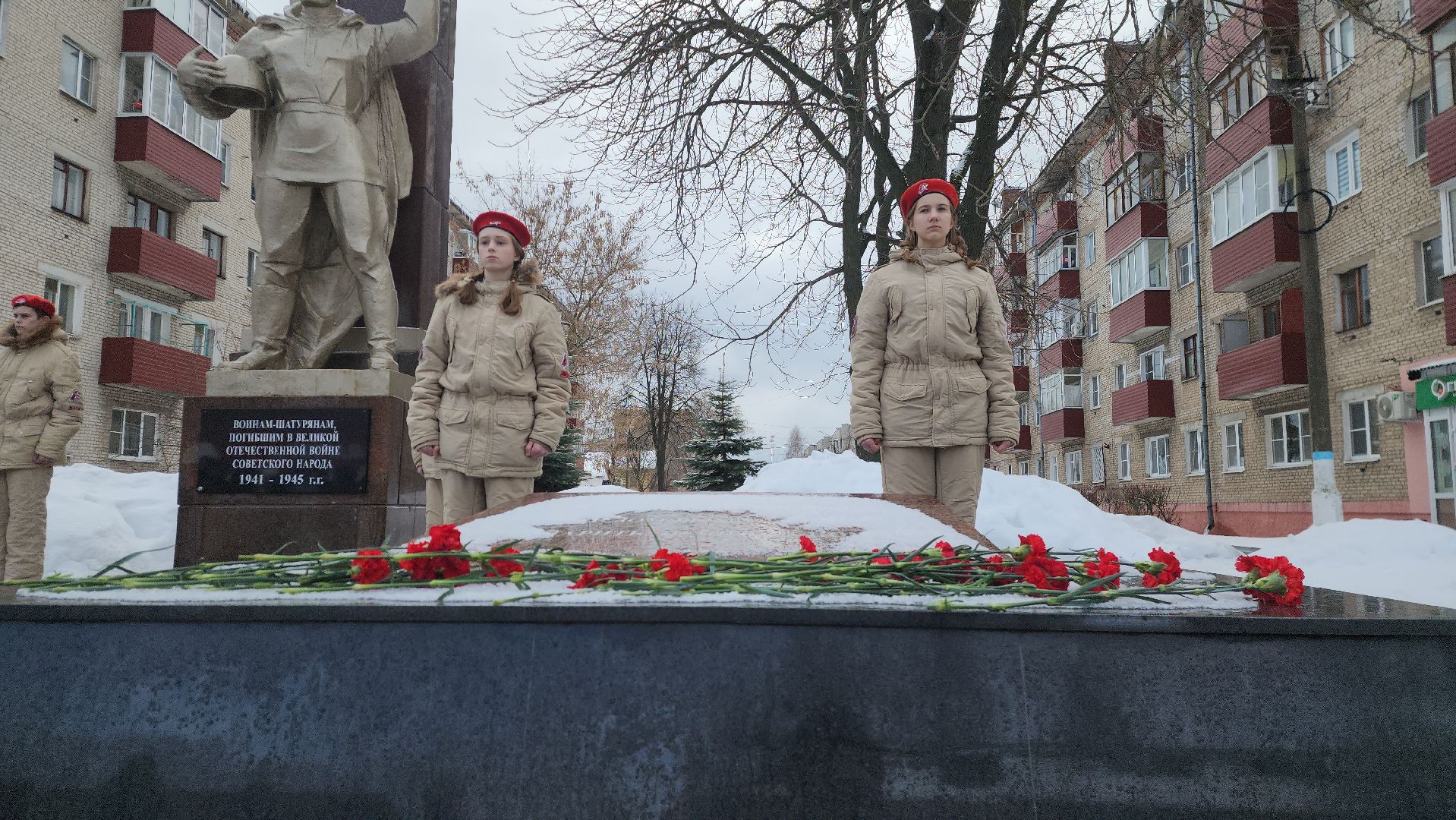 шатура, митинг, вов, сталинградская битва, вечный огонь, митинг памяти,