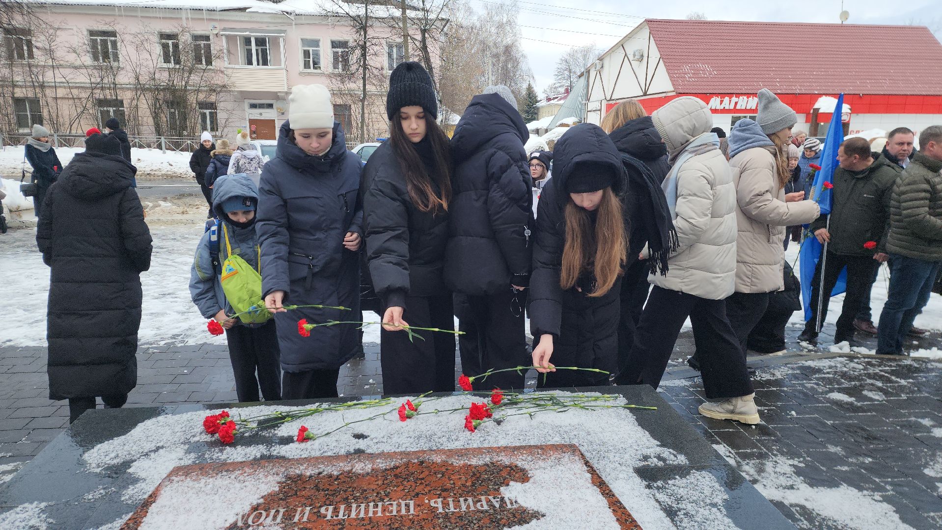 шатура, митинг, вов, сталинградская битва, вечный огонь, митинг памяти,
