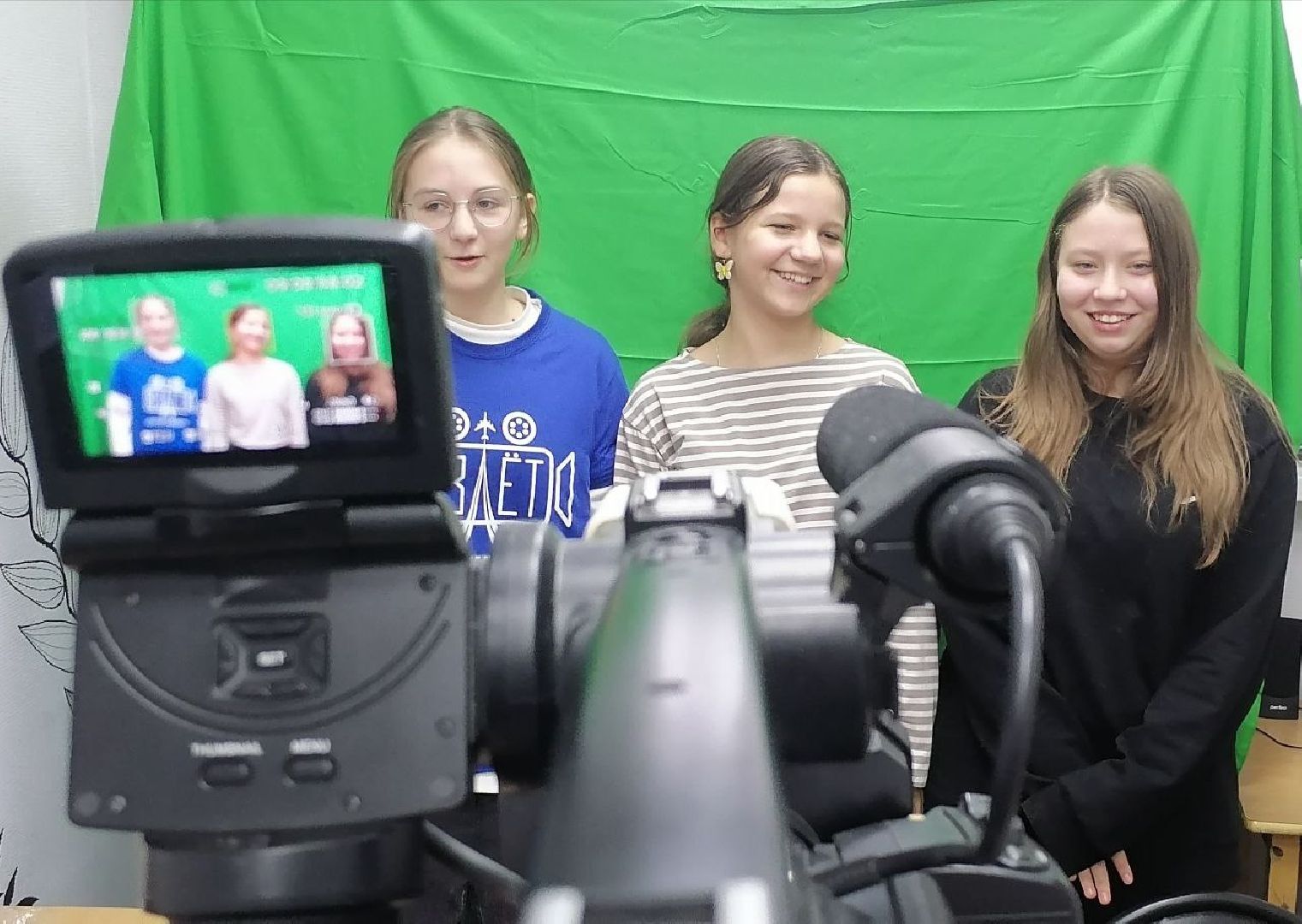 детское телевидение Взлет, подарок, оборудование, хромакей, юнкор, Молодежный центр Дружба, Луговская,