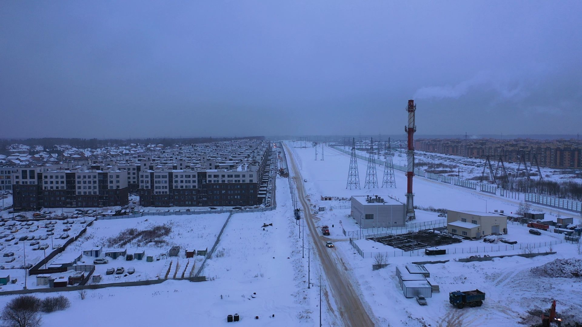 видео с коптера, мытищи, трасса,