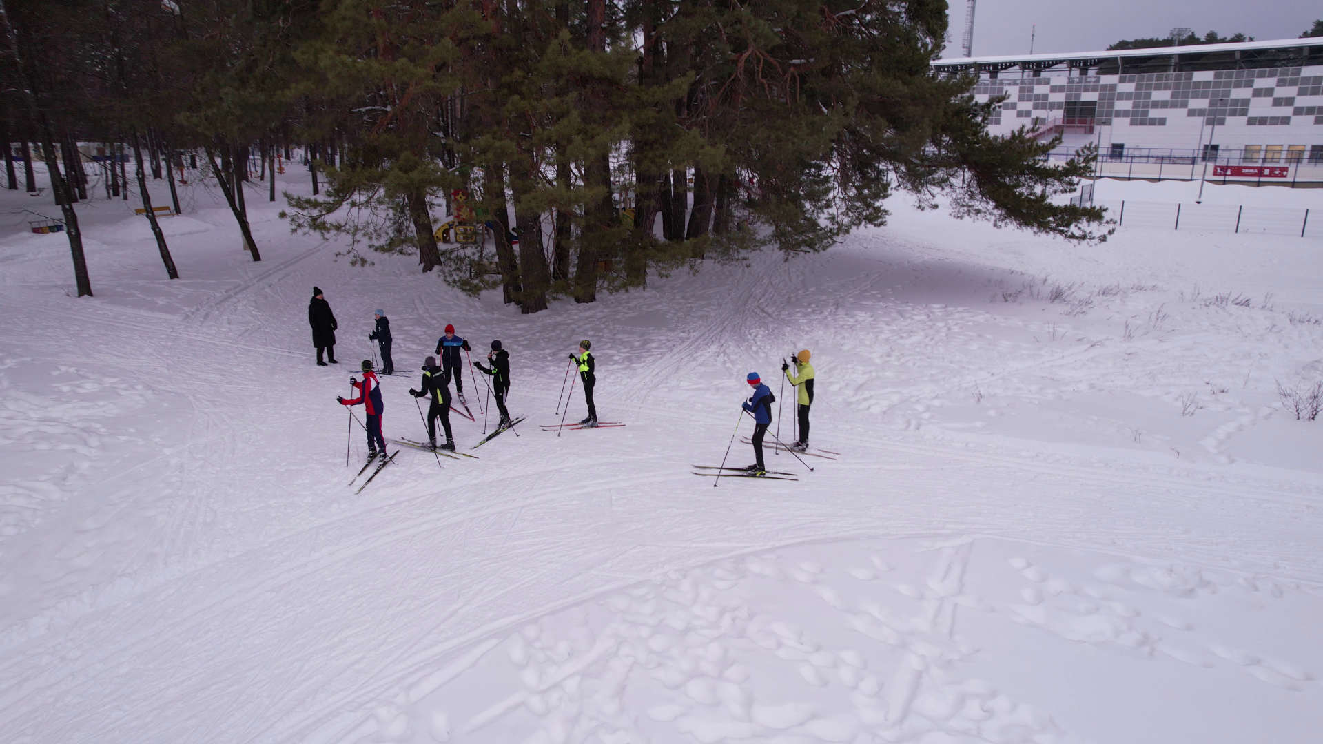 спорт, спартак, серпухов, видео с коптера,