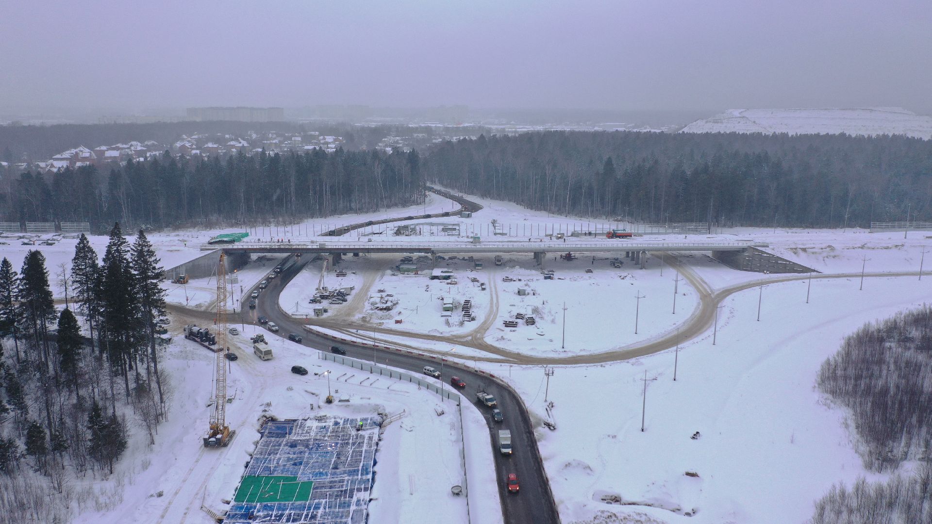 видео с коптера, мытищи, Пироговского шоссе,