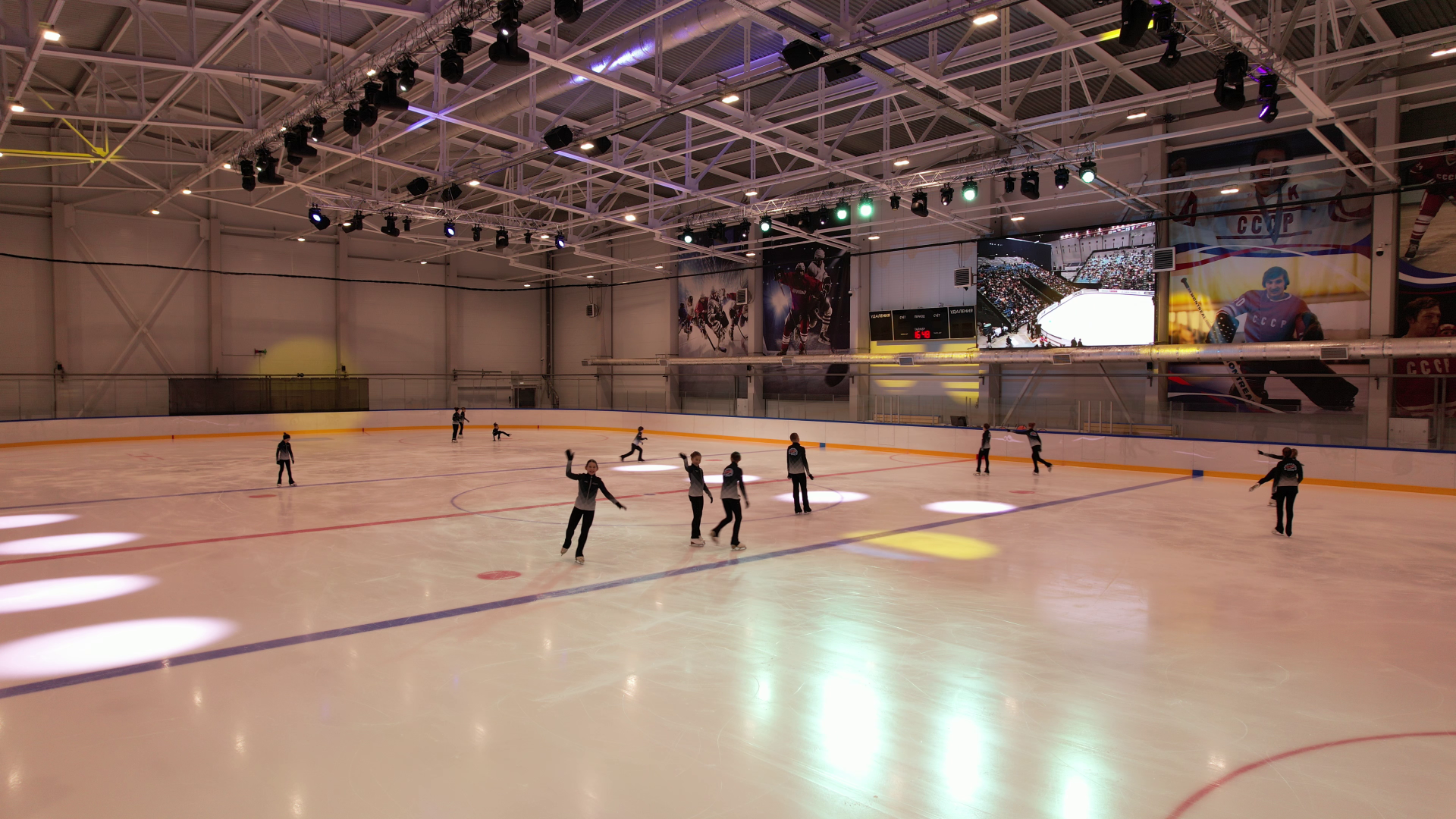 видео с коптера, домодедово, каток,