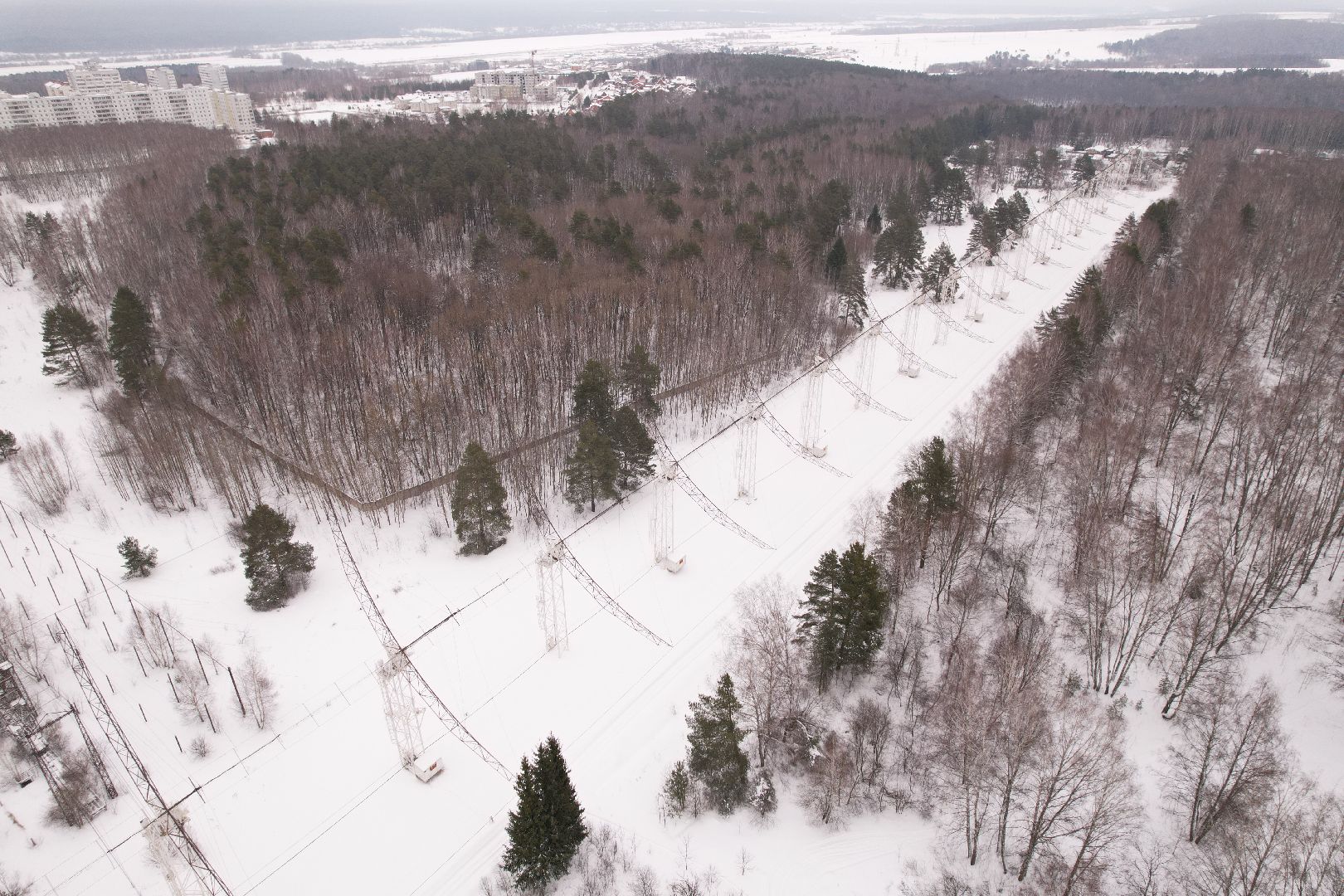 видео с коптера, пущино, абсерватория,