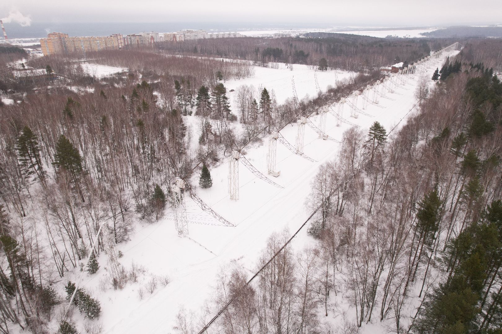 видео с коптера, пущино, абсерватория,