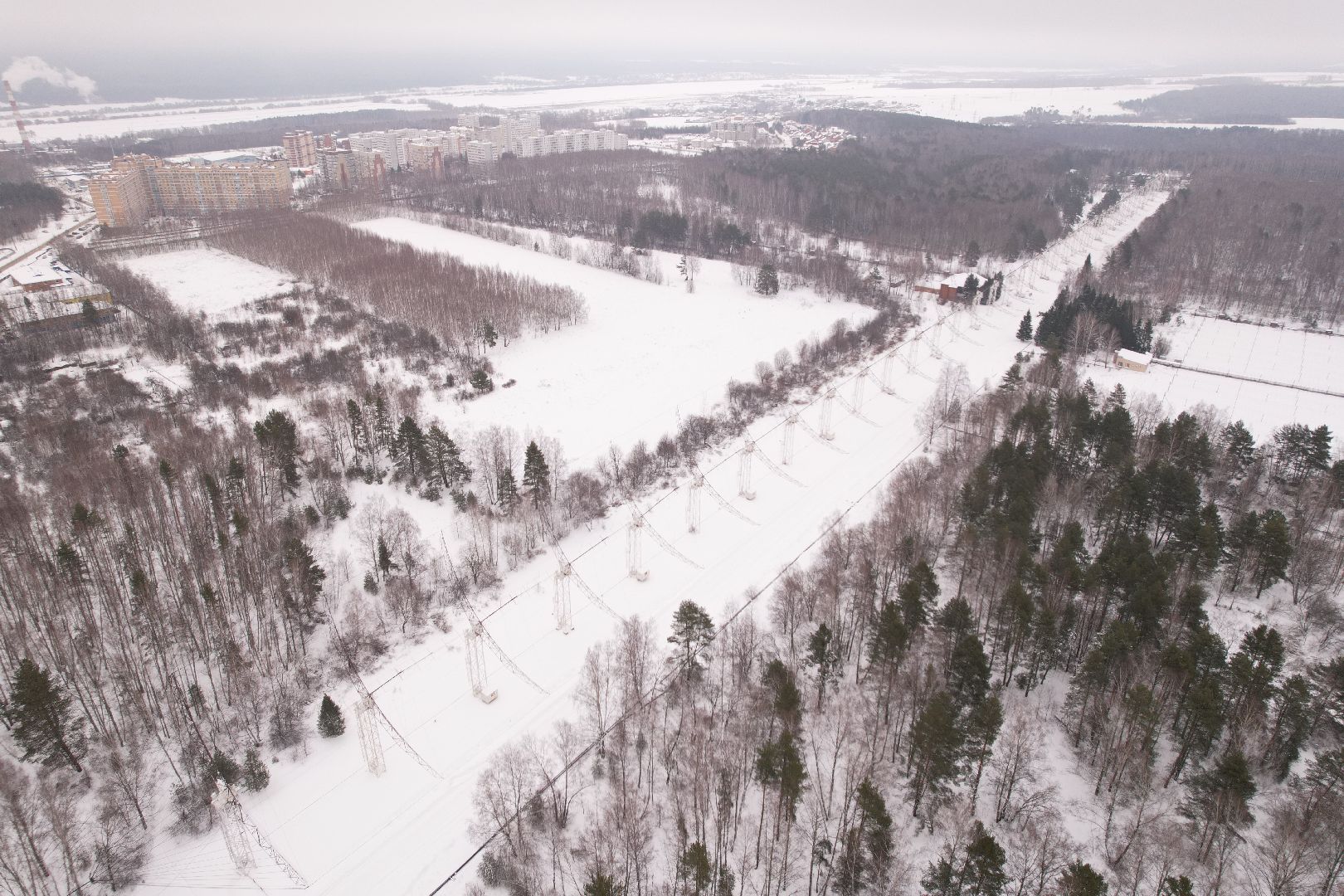 видео с коптера, пущино, абсерватория,