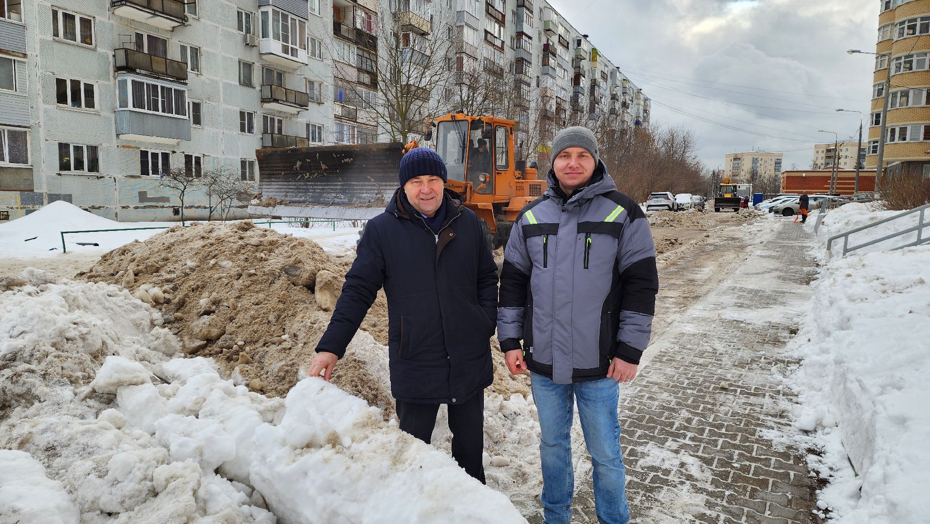 подмосквье, Городской округ Пушкинский, ивантеевка, уборка дворов, уборка дорог, снег, благоуйстройство,