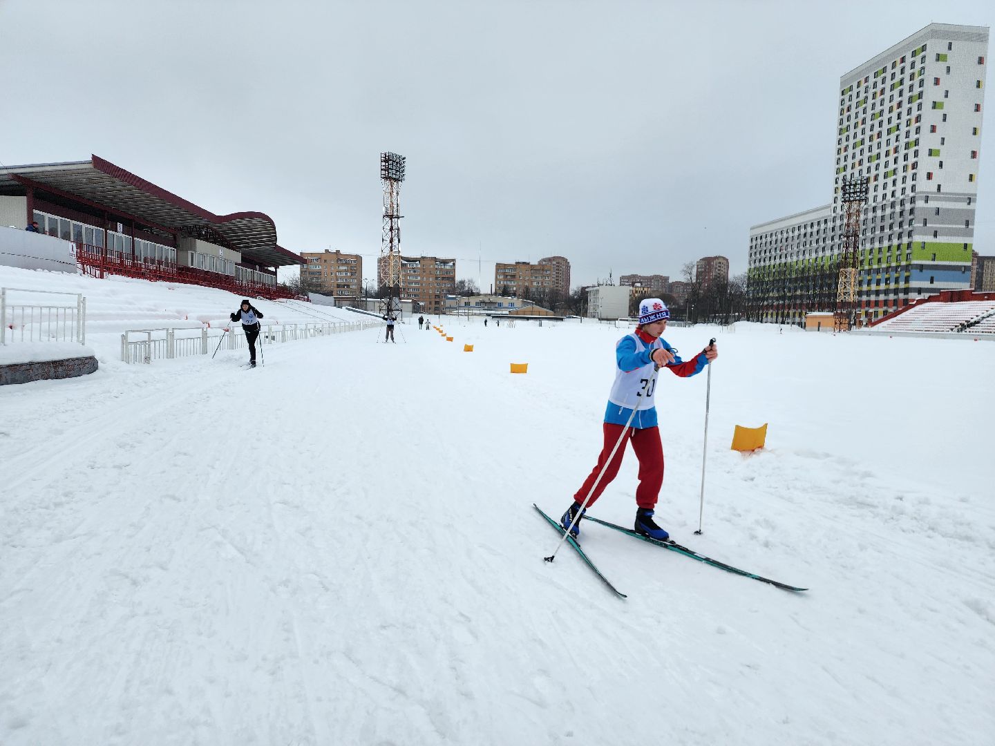 спорт, лыжный забег, щёлково,