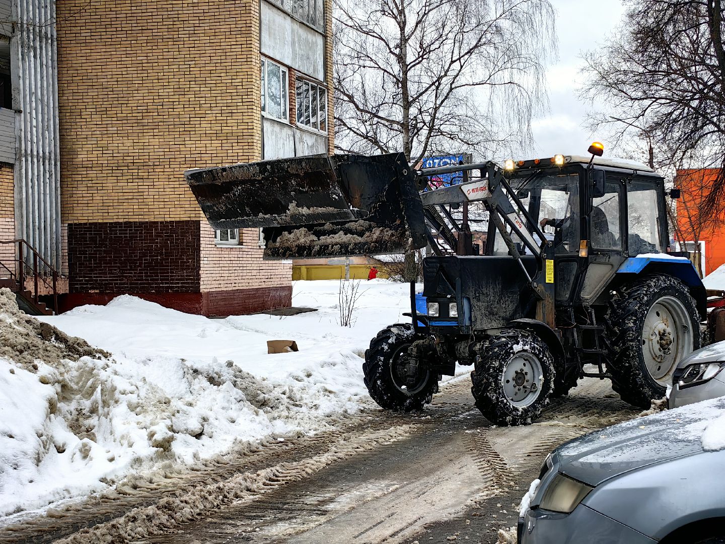 снегопад, непогода, уборка улиц, техника,