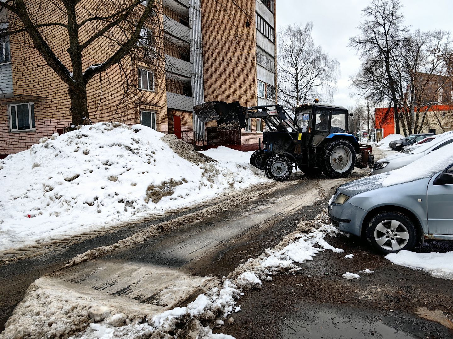 снегопад, непогода, уборка улиц, техника,