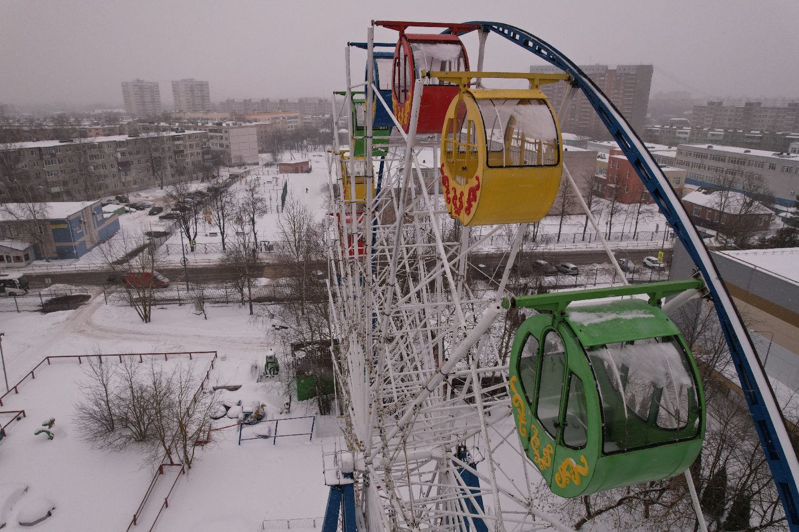 видео с коптера, питомник, парк, серпухов,