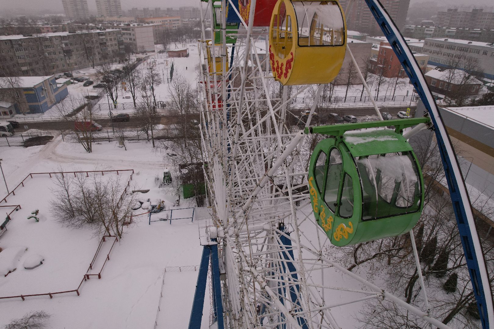 видео с коптера, питомник, парк, серпухов,