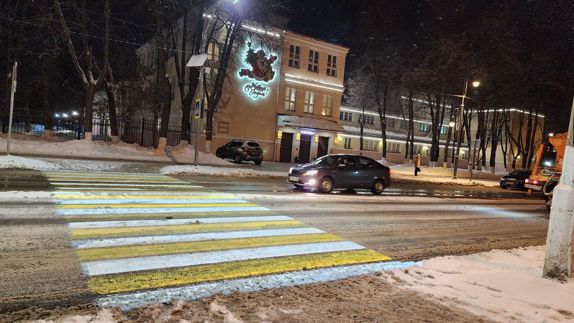 Проекционный пешеходный переход, Егорьевск, Подмосковье, московская область,