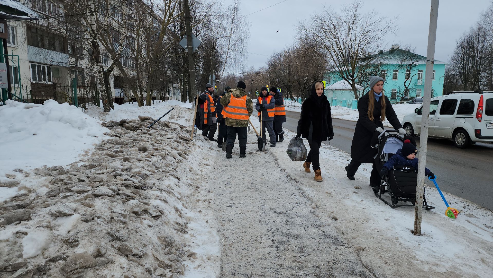 дороги, гололед, серпухов, комбинат благоустройства, дорожные работы,