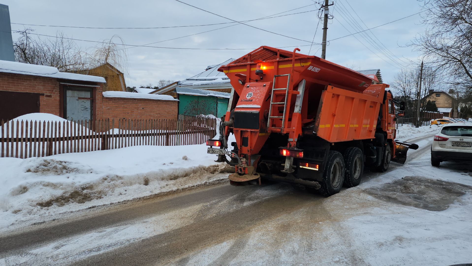 дороги, гололед, серпухов, комбинат благоустройства, дорожные работы,