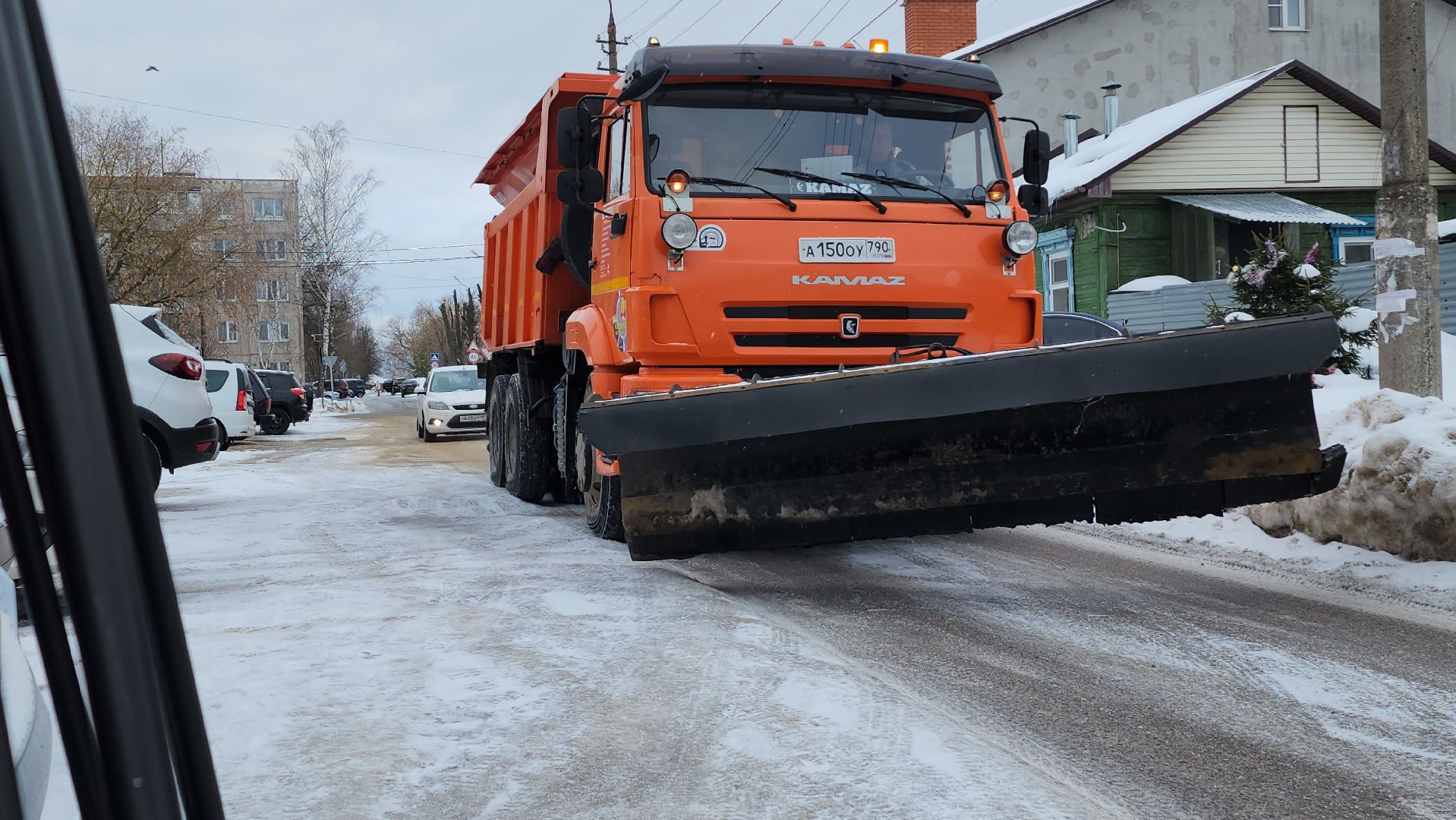 дороги, гололед, серпухов, комбинат благоустройства, дорожные работы,