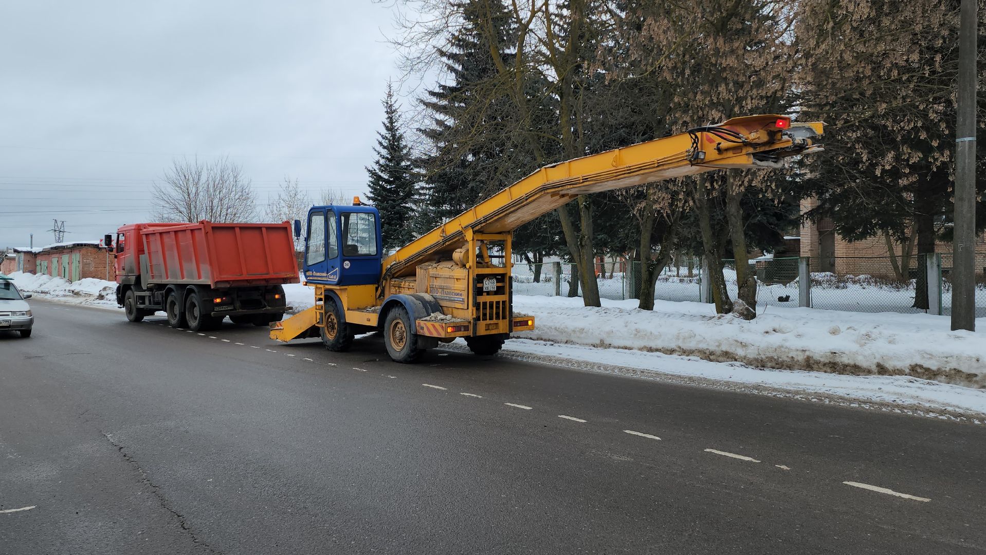 серпухов, комбинат благоустройства, вывоз снега, дороги, жкх,