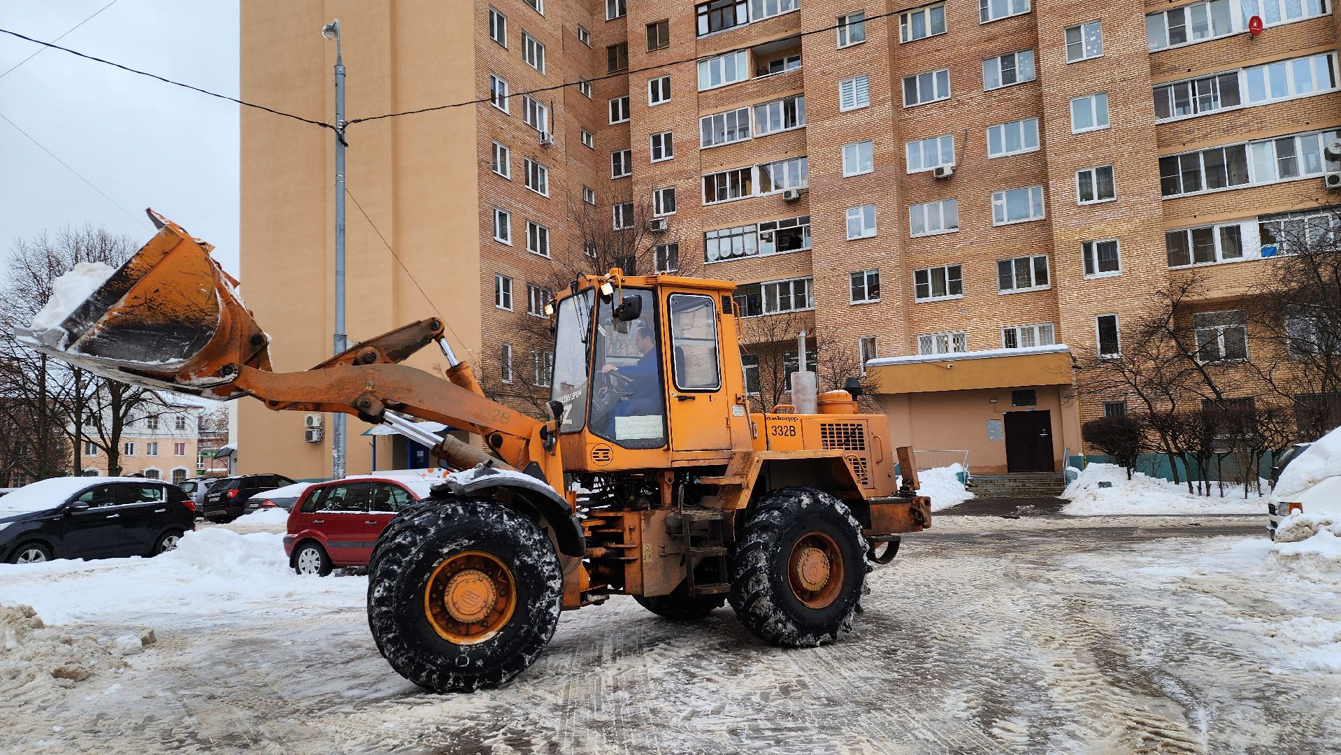 Подмосковье, Городской округ Пушкинский, Ивантеевка, снег, ЖКХ, городское хозяйство ивантеевка, уборка дворов,