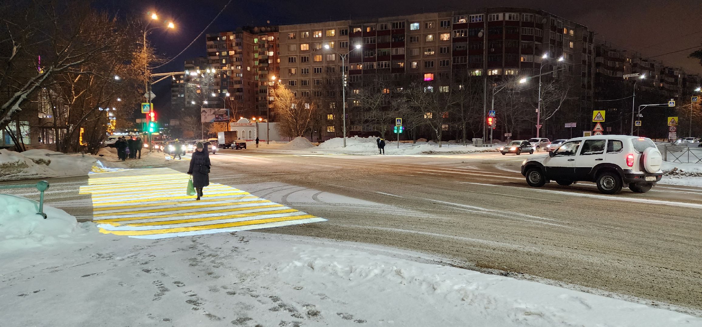 раменское, дороги, безопасность дорожного движения, проекционный пешеходный переход на пересечении улиц Михалевича и Гурьева,